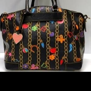 NWOT Dooney & Bourke Charm Satchel.Vintage Retro Charm Bracelet Purse.